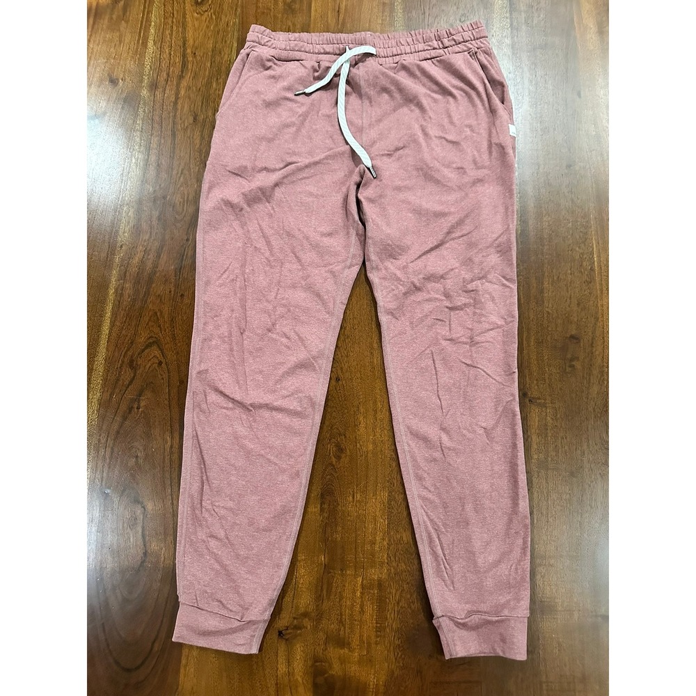 Vuori Performance Jogger Heathered Rose Mauve Pink Slim Fit Pants Size M